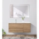 Зеркало BelBagno Kraft SPC-KRAFT-1200-800-LED-TCH-WARM 120x80 см, с LED-подсветкой, сенсорным выключателем, антизапотеванием, алюминий