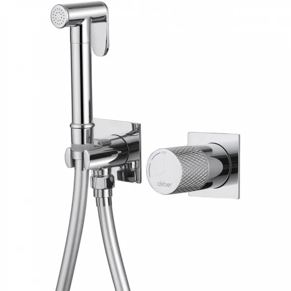 Гигиенический душ Abber Rund AF8725 CoolStart, со смесителем, хром