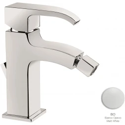 Смеситель для биде Emmevi Niagara 74004/BIO с донным клапаном, белый матовый