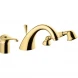 Смеситель на борт ванны Emmevi Tiffany 60120/OR с душевым гарнитуром, Золото