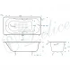 Ванна чугунная Delice Haiti Luxe DLR230639R-AS 180x80 см, с отверстиями под ручки, антискользящим покрытием, белый