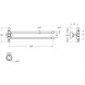 Полотенцедержатель Cezares Aphrodite APHRODITE-TD09-01-Sw 39,3 см, поворотный, двойной, хром