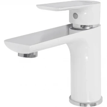 Смеситель для раковины Hansberge Nordic H1099W хром/белый