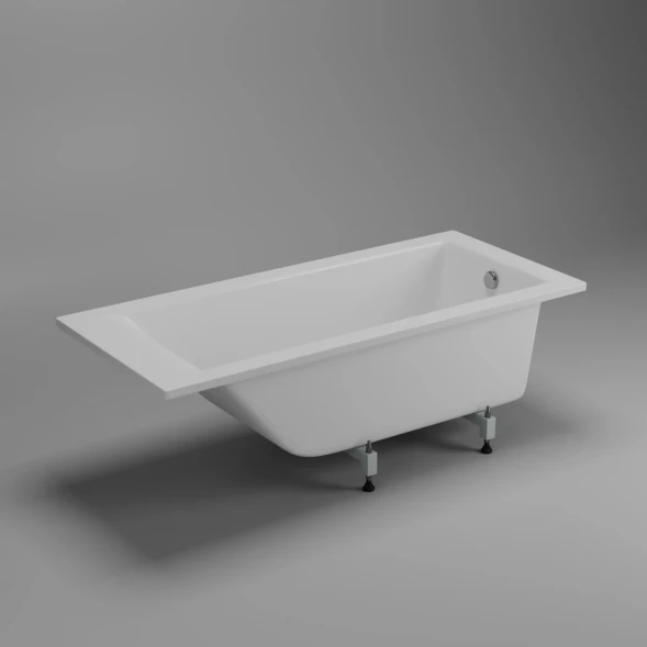 Ванна из литьевого мрамора Delice Diapason DLR330006-G 170x75 см, белый