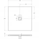 Душевой поддон BelBagno Uno TRAY-MR-UNO-A-90-35-W-BO 90x90 см, из литьевого мрамора, квадратный, белый