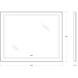 Зеркало BelBagno Kraft SPC-KRAFT-1000-800-LED-TCH-WARM 100x80 см, с LED-подсветкой, сенсорным выключателем, антизапотеванием, алюминий
