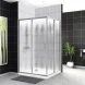 Душевой уголок BelBagno Uno UNO-195-AH-2-120/100-CH-CR 120x100 см, профиль хром, стекло шиншилла