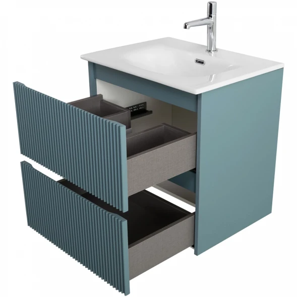 Тумба под раковину BelBagno Uno UNO-MINI-500-2C-SO-AO 50 см, подвесная, голубой матовый