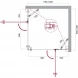 Душевой уголок 120x100 см BelBagno Kraft KRAFT-AH-22-120/100-C-Cr-R прозрачное