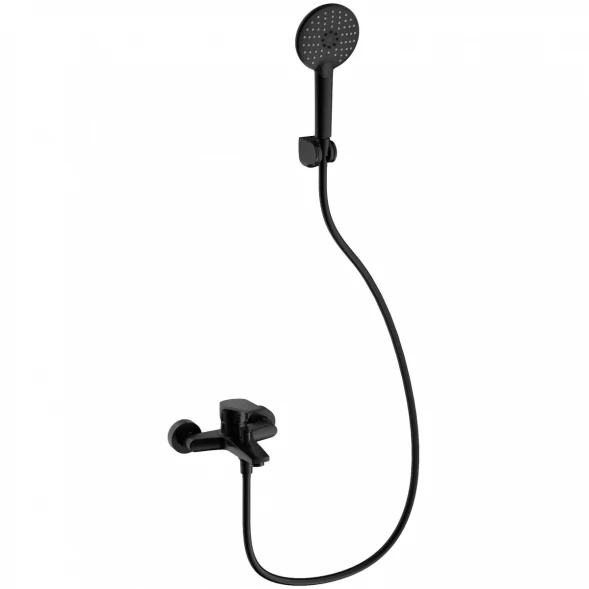 Смеситель для ванны Wonzon &amp; Woghand WW-A30891-MB с душевым гарнитуром, черный матовый