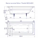 Ванна чугунная Delice Parallel DLR220506RB-AS 180x80 см, с ручками, антискользящим покрытием, белый