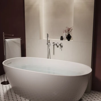 Смеситель для ванны Vincea Villa VTFW-1VL1CH встраиваемый, с душевым гарнитуром, хром
