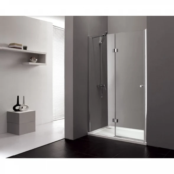 Душевая дверь распашная Cezares Verona 120 см текстурное стекло VERONA-W-B-12-120-P-Cr-L