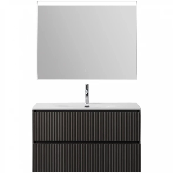 Тумба под раковину BelBagno Uno UNO-MINI-900-2C-SO-GSO 90 см, подвесная, темно-серый матовый
