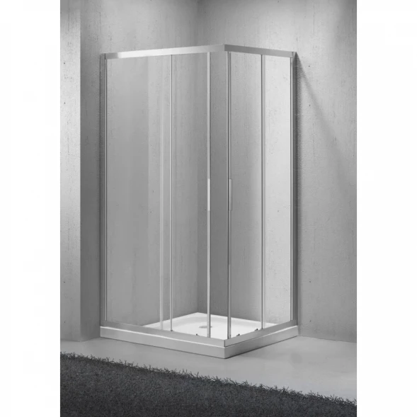 Душевой уголок 120x80 см BelBagno SELA-AH-2-120/80-C-Cr прозрачное