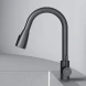 Смеситель для кухни AM.PM X-Joy S F85B07522 CoolStart, с выдвижным изливом, черный матовый