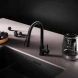 Смеситель для кухни AM.PM X-Joy S F85B07522 CoolStart, с выдвижным изливом, черный матовый