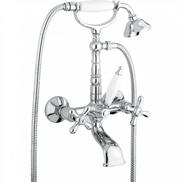 Смеситель для ванны Emmevi Deco Old 12611/CR с душевым гарнитуром, хром