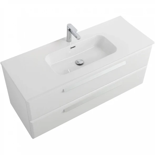 Тумба под раковину Cezares Eco ECO-CER-N-1200-2C-SO-BL 120 см, подвесная, Bianco Lucido