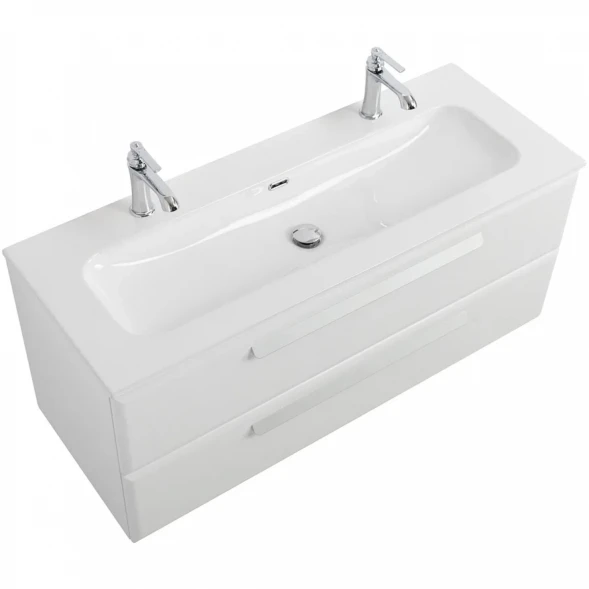 Тумба под раковину Cezares Eco ECO-CER-N-1200-2C-SO-BL 120 см, подвесная, Bianco Lucido