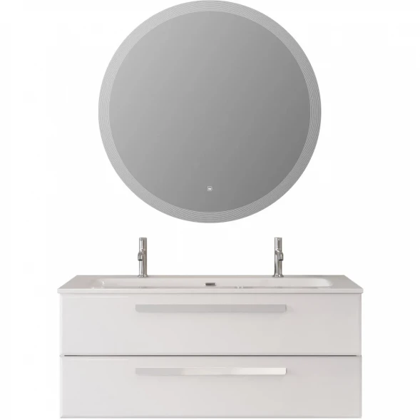 Тумба под раковину Cezares Eco ECO-CER-N-1200-2C-SO-BL 120 см, подвесная, Bianco Lucido