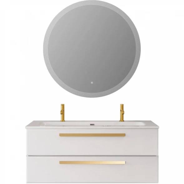 Тумба под раковину Cezares Eco ECO-CER-N-1200-2C-SO-BL 120 см, подвесная, Bianco Lucido