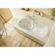 Ванна чугунная Roca Haiti SET/2330G000R/526804210/150412330 160x80 см, с ручками, антискользящим покрытием, белый