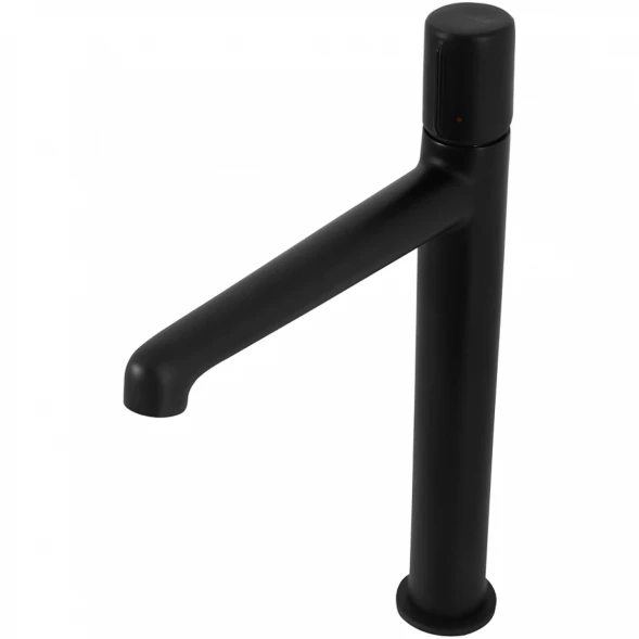 Смеситель для раковины BelBagno Uno UNO-LMC-NERO-W0 без донного клапана, черный матовый