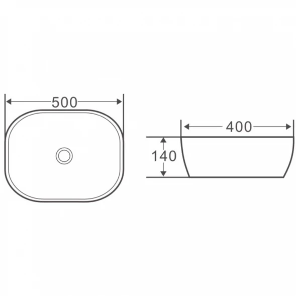 Раковина 50x40 см BelBagno BB1302