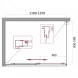 Душевой уголок 110-125x90 см BelBagno UNIQUE-AH-1-110/125-90-P-Cr текстурное стекло