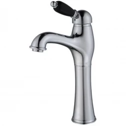 Смеситель для раковины Caprigo Adria Uno Black Edition 02B-525-crm с донным клапаном, хром
