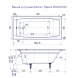 Ванна чугунная Delice Repos DLR220507RB-AS 150x70 см, с ручками, антискользящим покрытием, белый