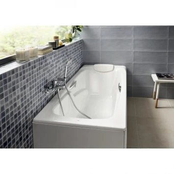 Ванна чугунная Roca Ming 2302G000R 170x85 см, с отверстиями под ручки, антискользящим покрытием, белый