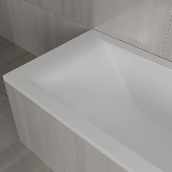 Ванна из литьевого мрамора Delice Diapason DLR330009-G 180x80 см, белый