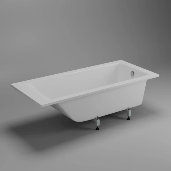 Ванна из литьевого мрамора Delice Diapason DLR330009-G 180x80 см, белый