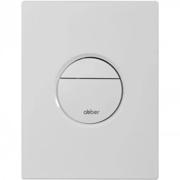 Кнопка смыва Abber AC0126MW для инсталляции, белый матовый