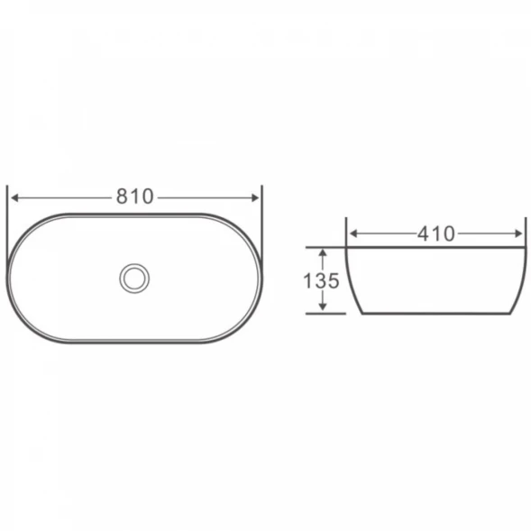 Раковина 81x41 см BelBagno BB1349