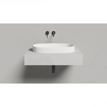 Раковина Salini S-Stone Greca 1803201M 64,5x38,5 см, встраиваемая сверху, белый матовый