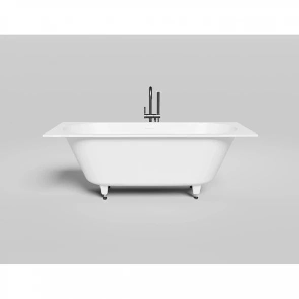 Ванна из литьевого мрамора Salini S-Sense Ornella Axis Kit 103513G 170,5x75,5 см, белый глянец