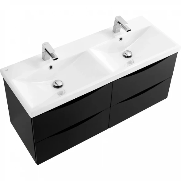 Тумба Nero Lucido 117,2 см BelBagno Marino MARINO-CER-1200-4C-SO-2-NL-P