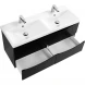Тумба Nero Lucido 117,2 см BelBagno Marino MARINO-CER-1200-4C-SO-2-NL-P