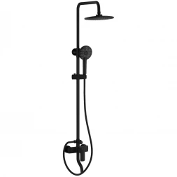 Душевая система Wonzon & Woghand Line WW-AE3354-MB 224 мм, со смесителем, черный матовый