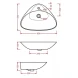 Раковина 60x44 см Artceram Plettro PTL001 01 00 bi