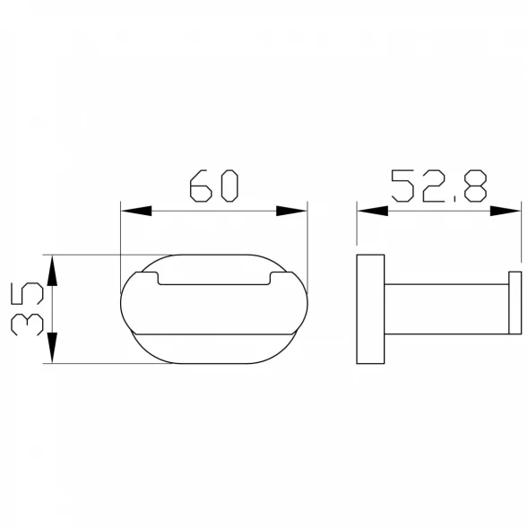 Крючок Wonzon &amp; Woghand First WW-8425-LG двойной, для ванны, золотой
