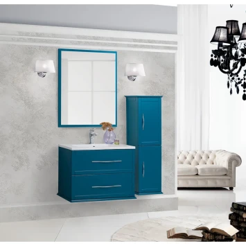 Зеркало Cezares Tiffany 45042 58,6x90 см, с LED-подсветкой, антизапотеванием, Blu Petrolio