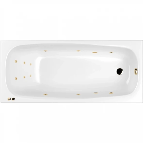 Акриловая гидромассажная ванна 180x80 см Whitecross Layla 0102.180080.100.LINE.GL