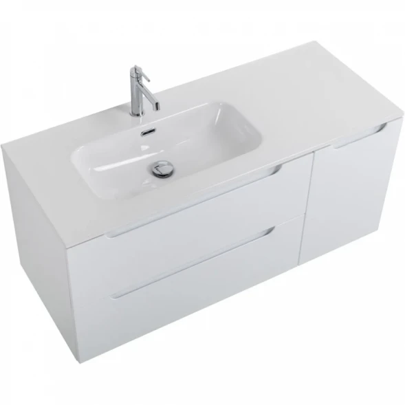 Тумба под раковину BelBagno Etna ETNA-1200-2C-1A-SO-BL-L 120,9 см L, подвесная, Bianco Lucido