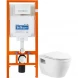 Комплект подвесной унитаз BelBagno Loto BB070CHR/SC + система инсталляции BelBagno BB002-80 + BB018-GV-BIANCO