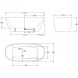 Акриловая ванна BelBagno BB72-1700-W0 170x78 см, отдельностоящая, белый