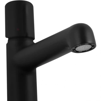 Смеситель для раковины BelBagno Uno UNO-LVM-NERO с донным клапаном, черный матовый